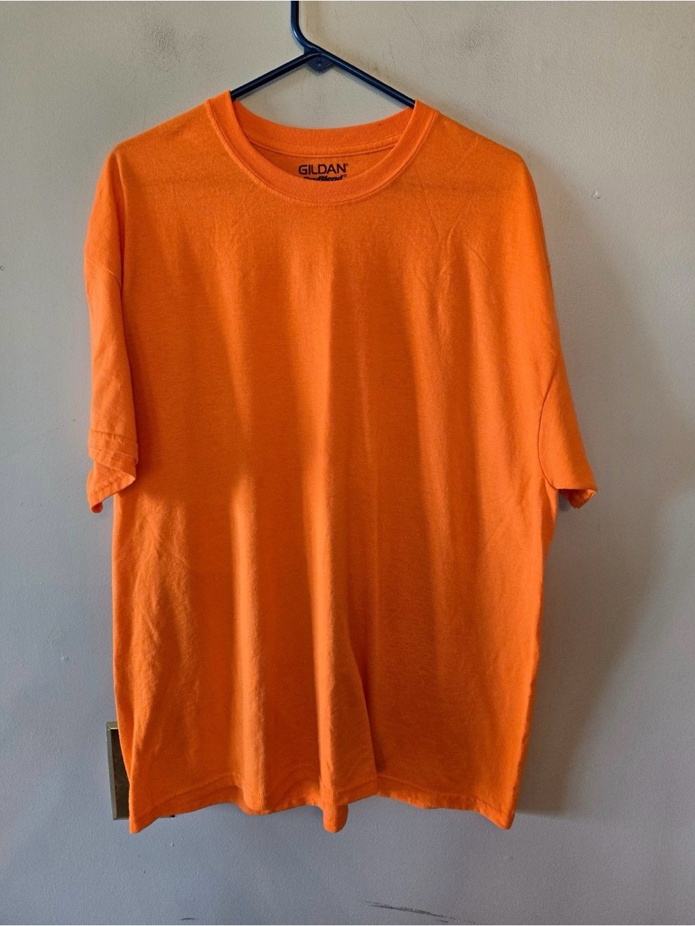 Gildan orange dry blend t shirt size mens xl